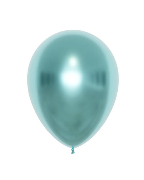 12" Metallic Green Latex Balloon, Helium Inflated