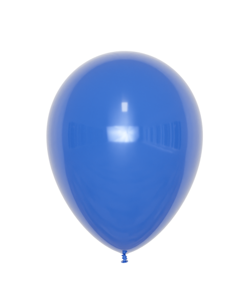 12" Royal Blue Latex Balloon, helium Inflated