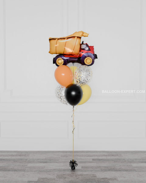 Construction, Supershape Confetti Balloon Bouquet, Full length image