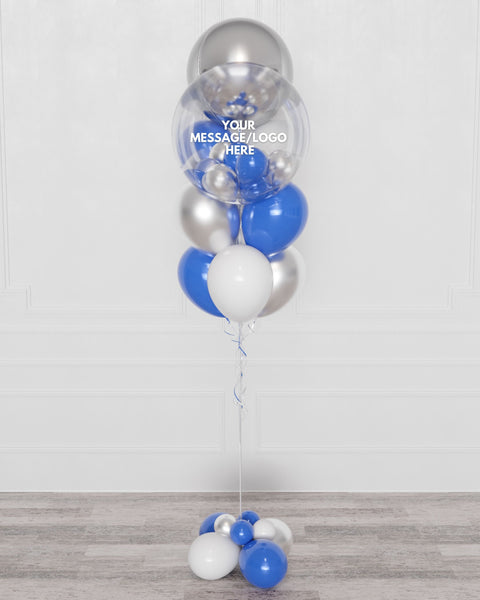 Custom Corporate Orbz Bubble Balloon Bouquet