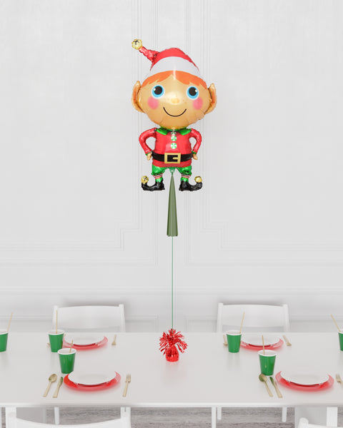 Ballon Supershape Lutin de Noël avec pompon