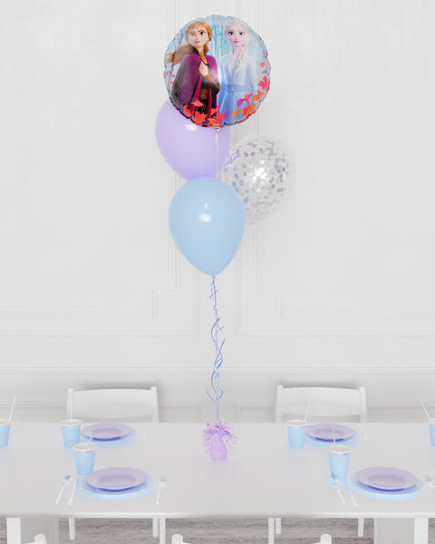 Frozen Confetti Foil Balloon Bouquet, 4 Balloons from Balloon Expert