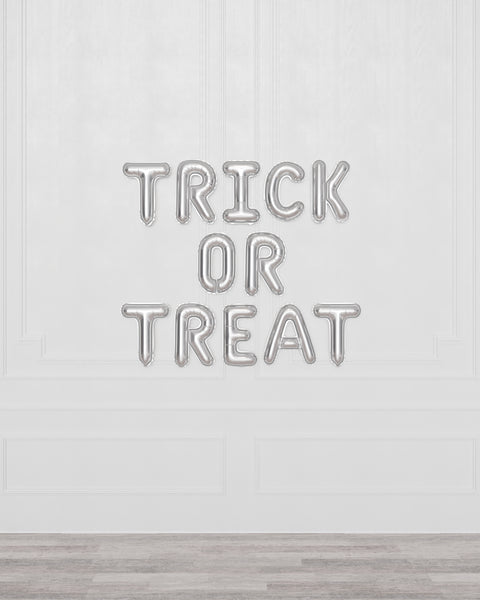 Halloween – Ballons en aluminium avec lettres « Trick or Treat »