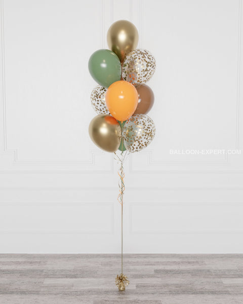 Jurassic World Confetti Balloon Bouquet, 10 Balloons, Full Image