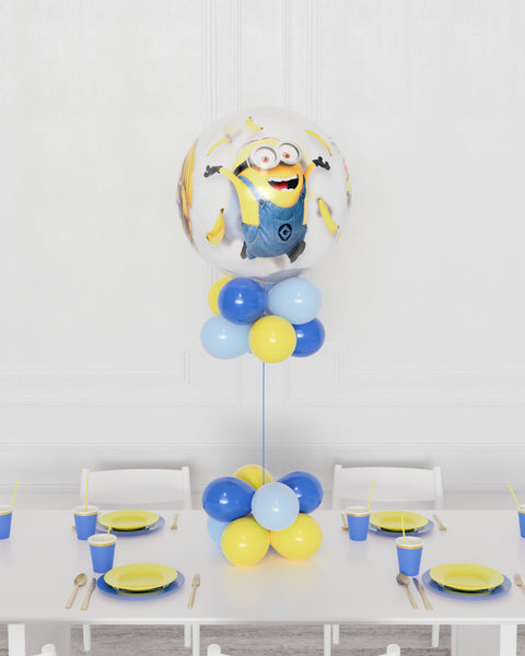 Minions Bubble Balloon Centerpiece from Balloon Expert