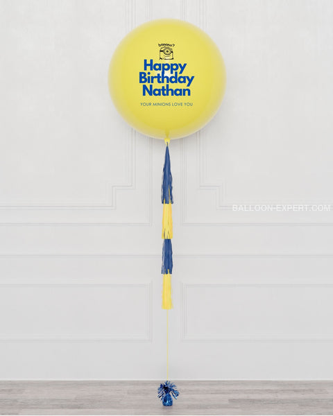 Minions Jumbo Balloon with Tassels, sold by Balloon Expert
