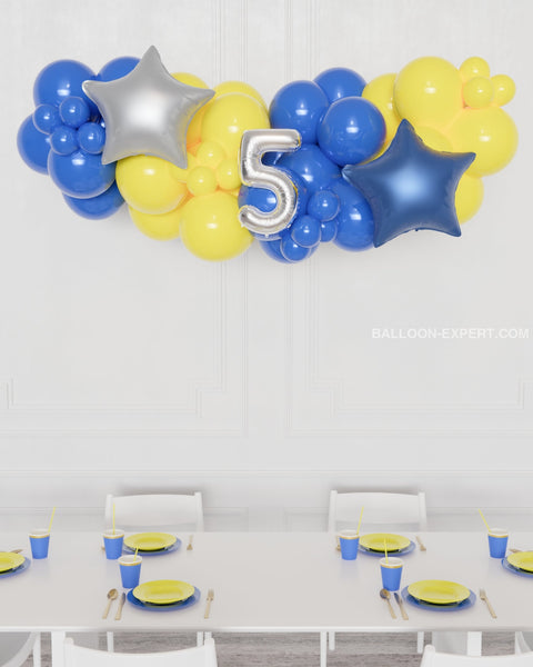 Minions Number Balloon Garland - 5 feet sold by Balloon Expert