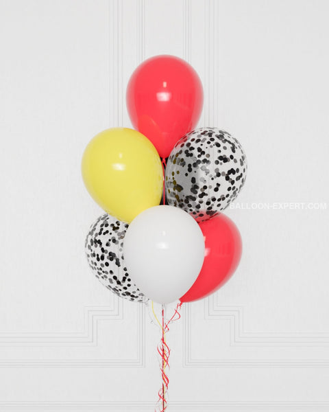 Pokemon Confetti Balloon Bouquet, 7 Balloons, helium inflated