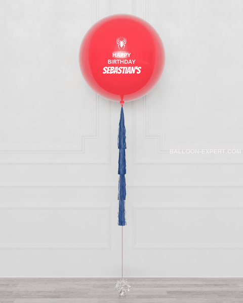 Spider-Man Jumbo Balloon with Tassel, sold by Balloon Expert