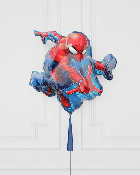 Spider-Man Supershape Balloon with Tassel, Helium Inflated