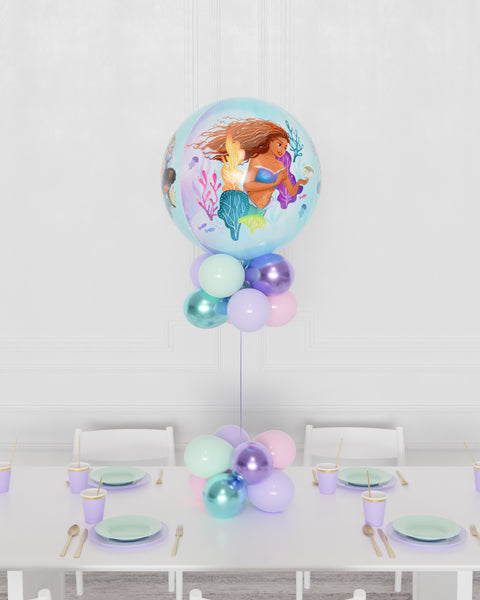 The Little Mermaid Orbz Balloon Centerpiece from Balloon Expert