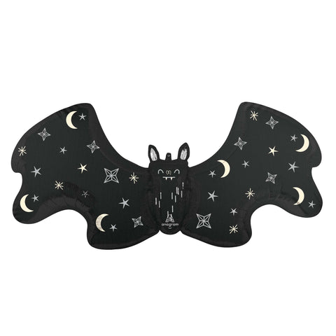 Satin Black Bat Supershape Balloon, 40 Inches, sold individually