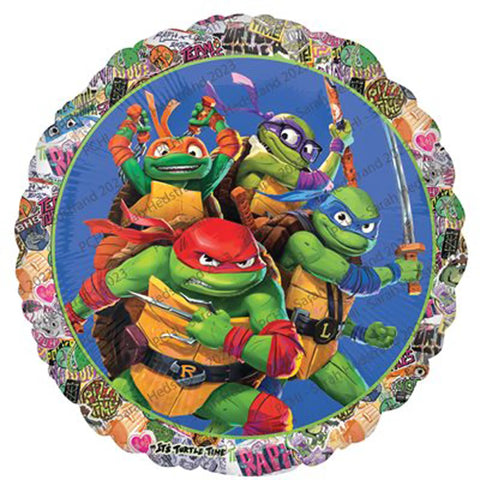 Ballon mylar 18 pouces des Tortues Ninja