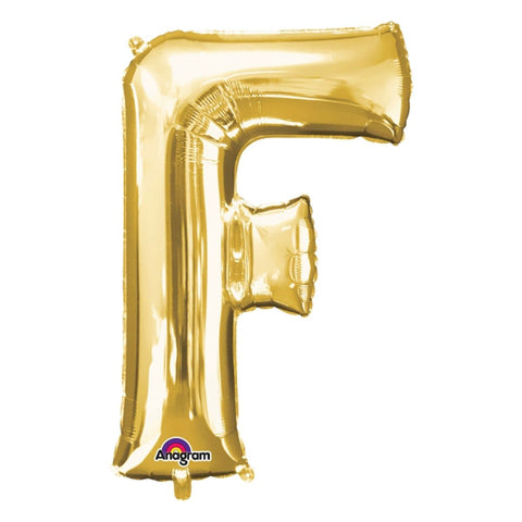 Buy Balloons Gold Letter F Foil Balloon, 32 Inches sold at Balloon Expert