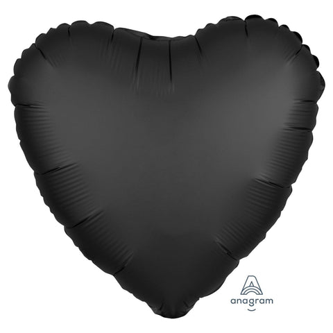 Buy Balloons Black Heart Shape Foil Balloon, 18 Inches sold at Balloon Expert