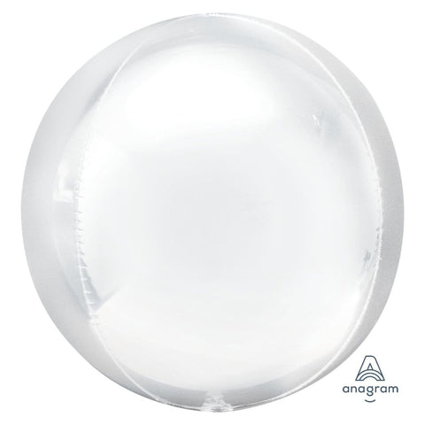 Buy Balloons White Orbz Balloon sold at Balloon Expert