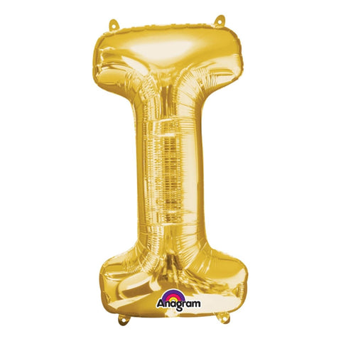 Buy Balloons Gold Letter I Foil Balloon, 32 Inches sold at Balloon Expert