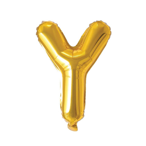 Buy Balloons Gold Letter Y Foil Balloon, 16 Inches sold at Balloon Expert