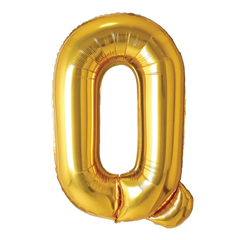 Buy Balloons Gold Letter Q Foil Balloon, 34 Inches sold at Balloon Expert