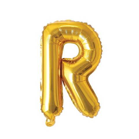 Buy Balloons Gold Letter R Foil Balloon, 16 Inches sold at Balloon Expert