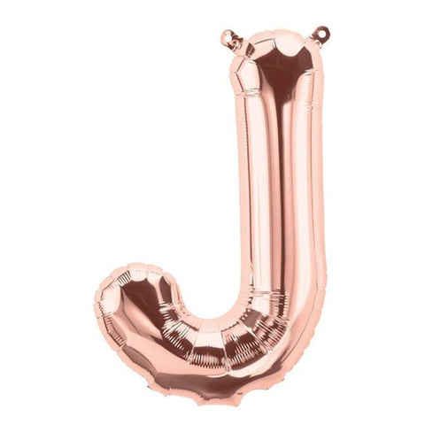 Buy Balloons Rose Gold Letter J Foil Balloon, 16 Inches sold at Balloon Expert