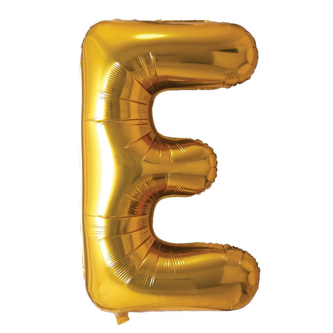 Buy Balloons Gold Letter E Foil Balloon, 34 Inches sold at Balloon Expert