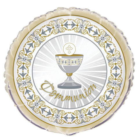 Buy Religious Sil/gld Radiant Cross - Balloon Commu.18 In. sold at Balloon Expert