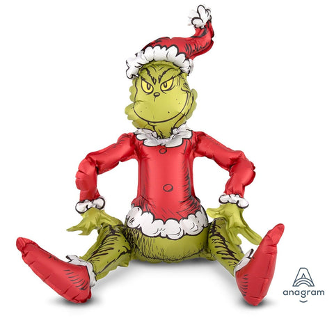 Buy Balloons Giant Sitting Santa Grinch Balloon sold at Balloon Expert