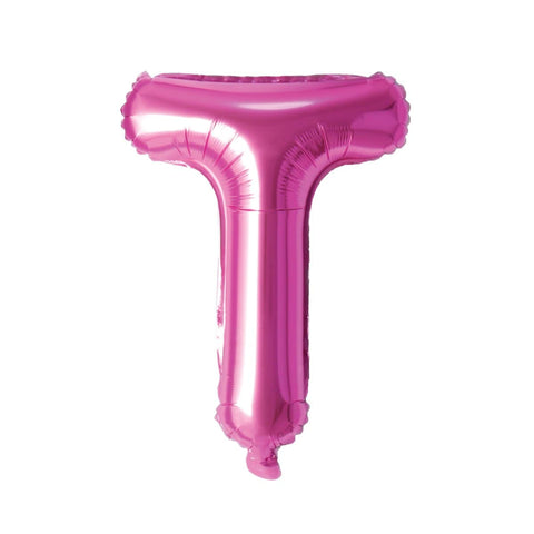 Buy Balloons Pink Letter T Foil Balloon, 16 Inches sold at Balloon Expert