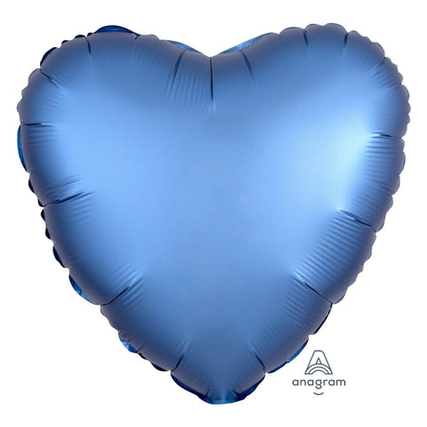 Buy Balloons Blue Heart Shape Foil Balloon, 18 Inches sold at Balloon Expert