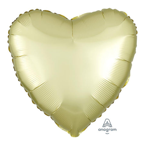 Buy Balloons Pastel Yellow Heart Shape Foil Balloon, 18 Inches sold at Balloon Expert