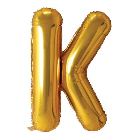 Buy Balloons Gold Letter K Foil Balloon, 34 Inches sold at Balloon Expert