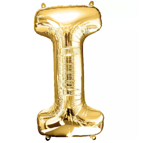 34in Gold Letter Balloon