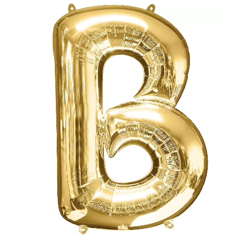 34in Gold Letter Balloon