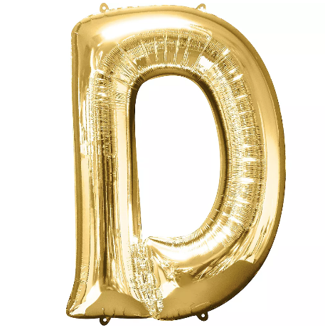 34in Gold Letter Balloon