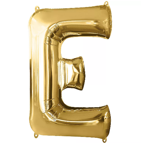 34in Gold Letter Balloon