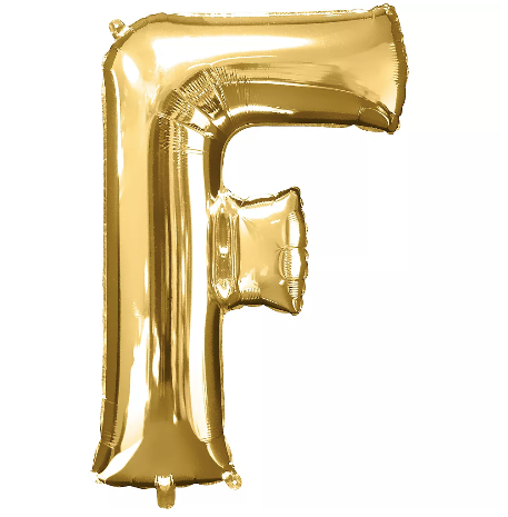 34in Gold Letter Balloon