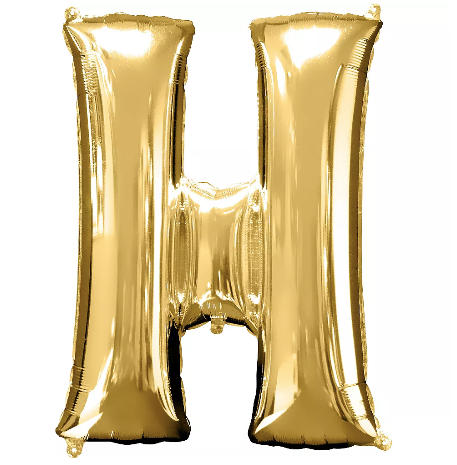 34in Gold Letter Balloon