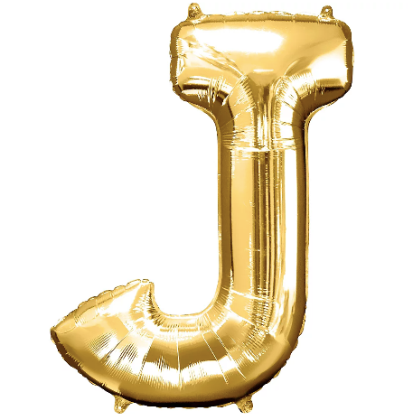 34in Gold Letter Balloon