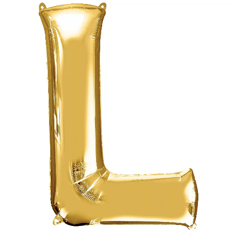 34in Gold Letter Balloon