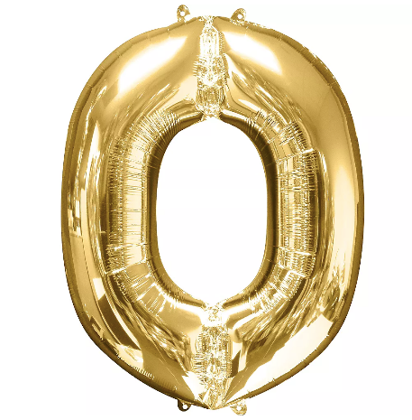 34in Gold Letter Balloon