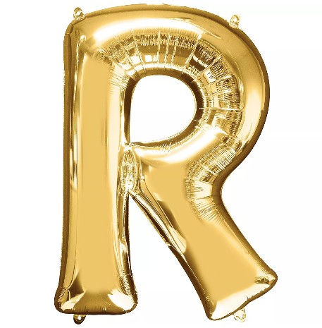 34in Gold Letter Balloon