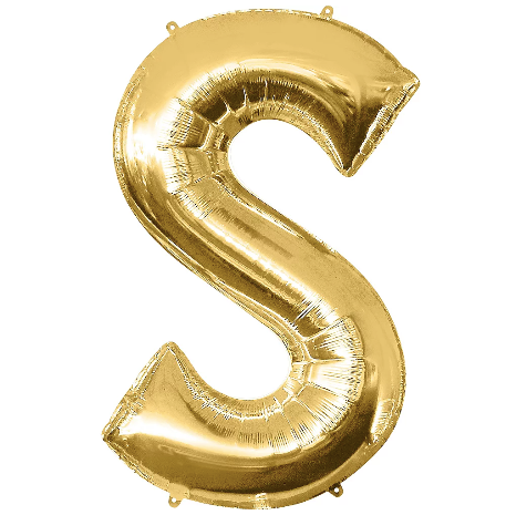 34in Gold Letter Balloon