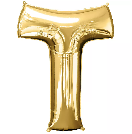 34in Gold Letter Balloon