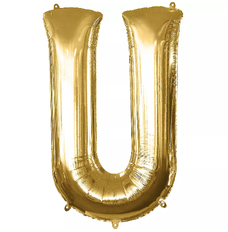34in Gold Letter Balloon