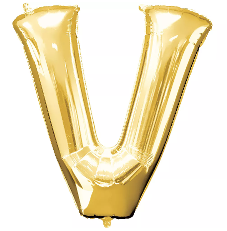 34in Gold Letter Balloon