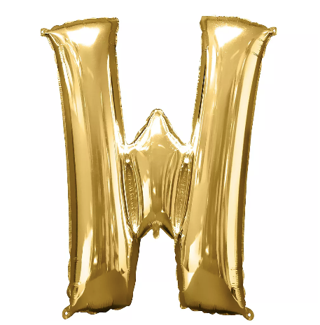 34in Gold Letter Balloon