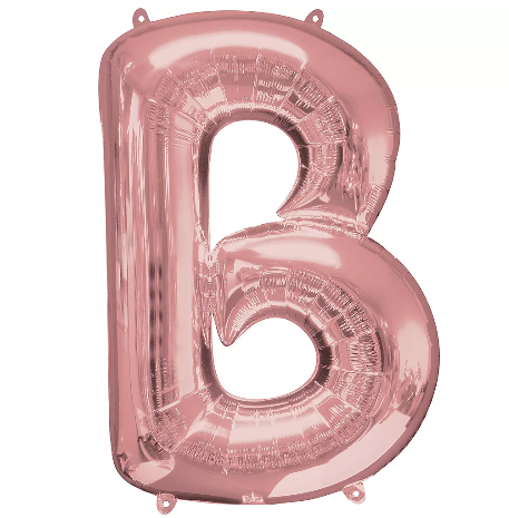 34in Rose Gold Letter Balloon