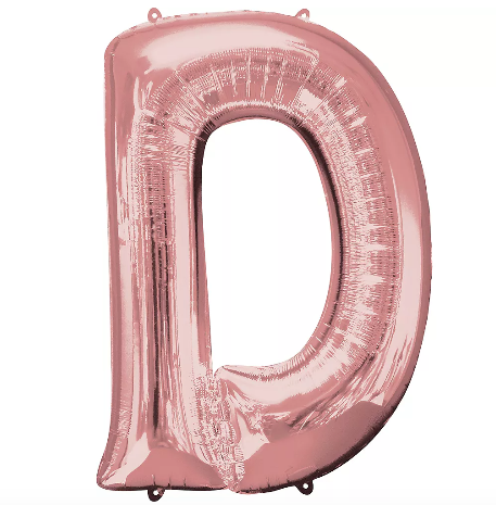 34in Rose Gold Letter Balloon