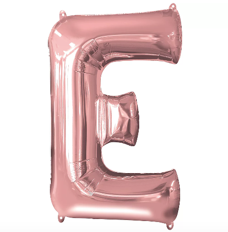 34in Rose Gold Letter Balloon